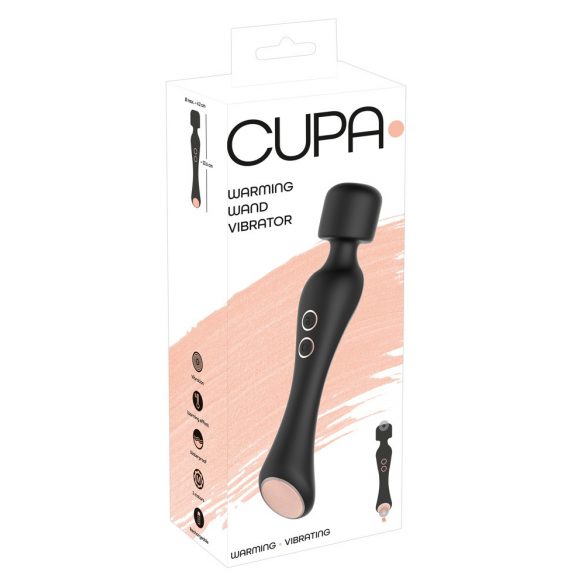 You2Toys CUPA Wand - uppladdningsbar 2-i-1 massagestav (svart)