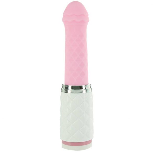 Pillow Talk Feisty - Rechargeable Thrusting Vibrator with Suction Base (Pink) 