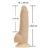 Naked Addiction Rotating 7 - uppladdningsbar roterande vibrator (18 cm) - natur