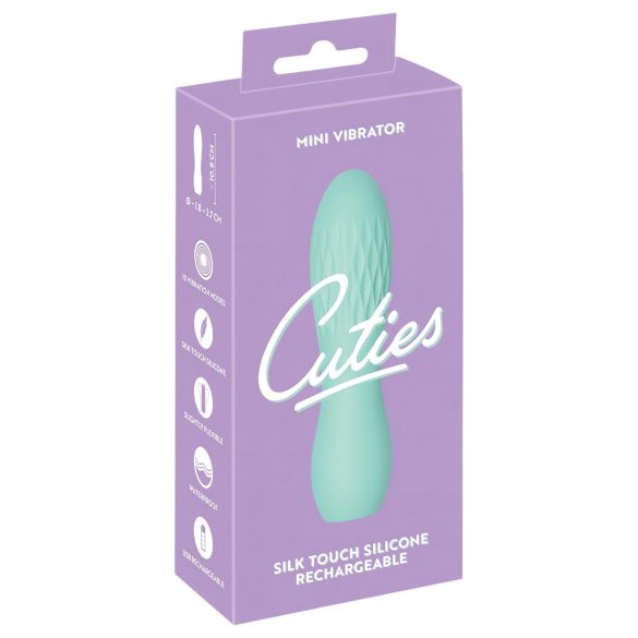 Cuties Mini 3 - batteridriven, vattentät, geometrisk vibrator (grön)