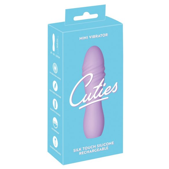 Cuties Mini 3 - uppladdningsbar, vattentät, spiral vibrator (lila)