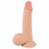 Nature Skin - dildo med hud - 19 cm (naturlig)