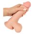 Natute Hud - dildo med hud - 20cm (natur)