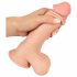 Natute Hud - dildo med hud - 20cm (natur)