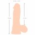 Natute Hud - dildo med hud - 20cm (natur)