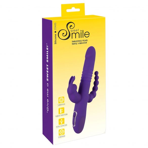 SMILE Triple - Uppladdningsbar trippel vibrator (lila)