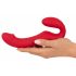 You2Toys Strapless - uppladdningsbar, trådlös strap-on vibrator (röd)