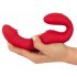 You2Toys Strapless - uppladdningsbar, trådlös strap-on vibrator (röd)