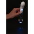 You2toys Liaison - silikon-glas LED vibrator (genomskinlig-vit)