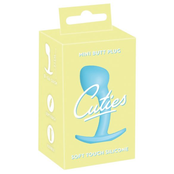 Cuties Mini Butt Plug - Silikon Analplugg - Blå (2,6 cm)