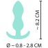 Cuties Mini Analdildo - silikon - mintgrön (2,3 cm)