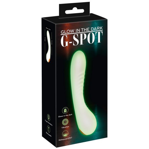 You2Toys Glow in the dark - självlysande G-punktsvibrator (vit)