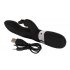 SMILE Blacky - USB laddningsbar dubbelmotor vibrator (svart)