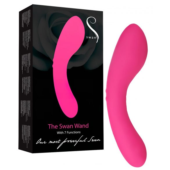 Svanstav - uppladdningsbar massagevibrator (rosa)