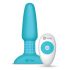 b-Vibe - roterande pärlor laddningsbar anal vibrator (turkos)