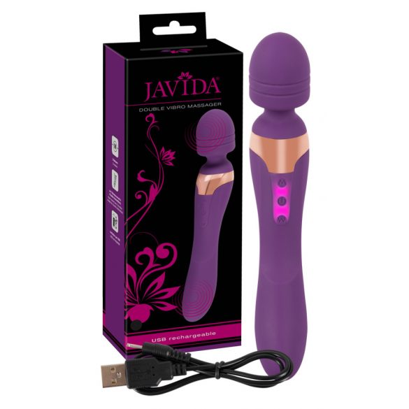 Javida Dubbel - Massagevibrator (lila)