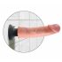 King Cock 23 cm böjlig dildo med sugkopp - naturlig