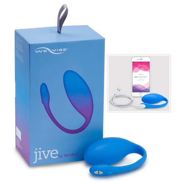 We-Vibe Jive - uppladdningsbart, smart vibratorägg (blå)