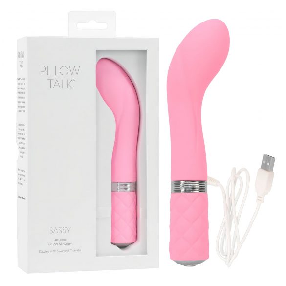 Pillow Talk Sassy - uppladdningsbar G-punktsvibrator (rosa)