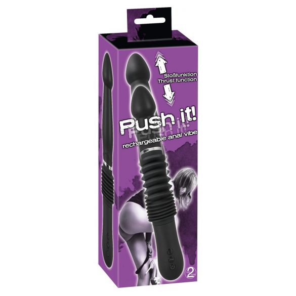 You2Toys - Push it - uppladdningsbar anal vibrator (svart)