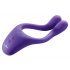 BeauMents Doppio 2 - Rechargeable, Wireless, Triple Motor Couples Vibrator (Purple) 