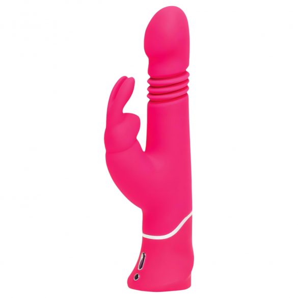 Happyrabbit Thrusting - uppladdningsbar, klitorisstimulerande stötvibrator (rosa)