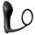 Analfantasy - analfinger vibrator med penisring (svart)