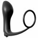 Analfantasy - analfinger vibrator med penisring (svart)