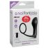 Analfantasy - analfinger vibrator med penisring (svart)