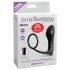 Analfantasy - analfinger vibrator med penisring (svart)