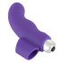 SMILE Finger - vågig silikonfinger vibrator (lila)