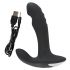 Rebel - roterande prostata massager vibrator med batteri (svart)