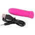 SMILE Power Bullett - uppladdningsbar, extra stark liten stavvibrator (rosa)