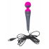 PalmPower Wand - massage vibrator med powerbank (rosa-grå)