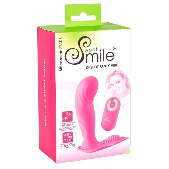 SMILE G-Spot Panty - uppladdningsbar, trådlös påsättbar vibrator (rosa)