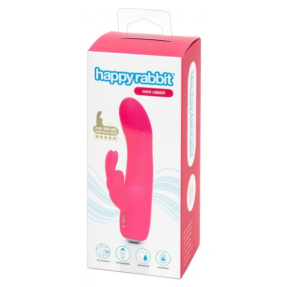 Happyrabbit Mini Kanin - uppladdningsbar vibrator (rosa)