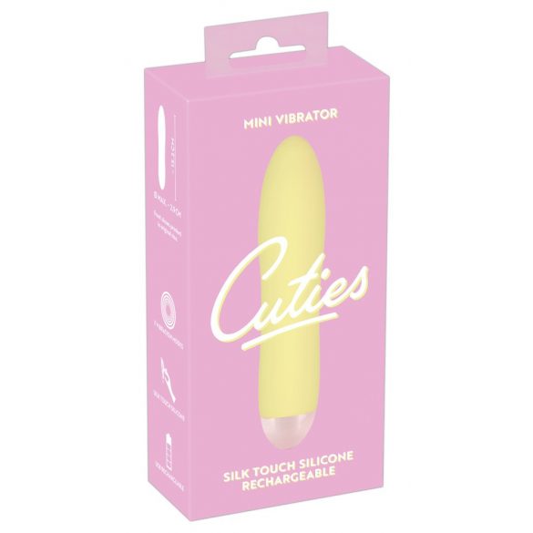 Cuties Mini Yellow - Uppladdningsbar, Silikon Dildovibrator (Gul)