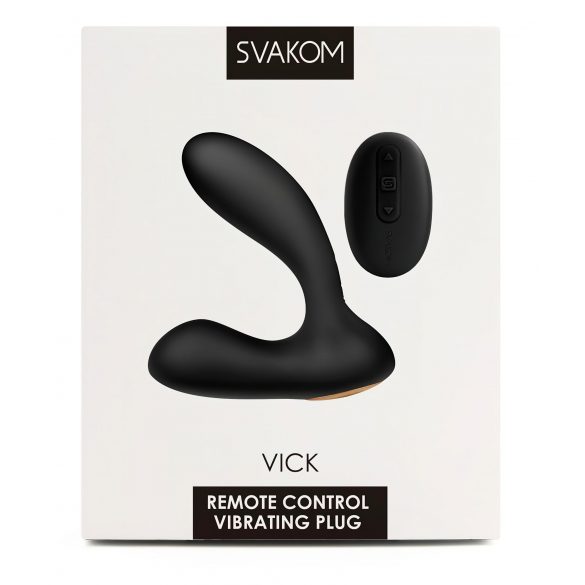 Svakom Vick - vattentät prostata- och G-punktvibrator (svart)