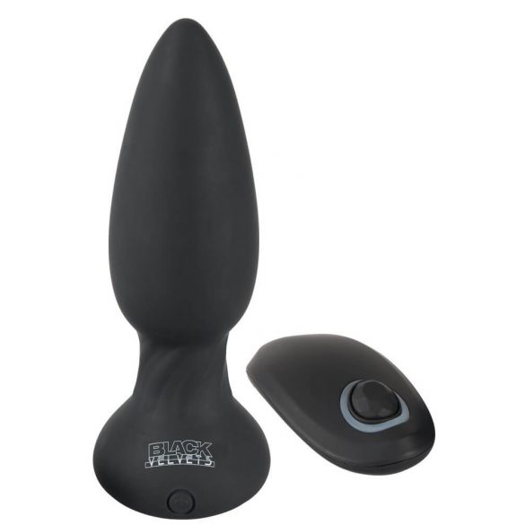 Svart Sammet - uppladdningsbar pulserande anal vibrator (svart)