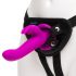 Happyrabbit Strap-On - kaninfäste vibrator (lila)