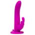 Happyrabbit Strap-On - kaninfäste vibrator (lila)