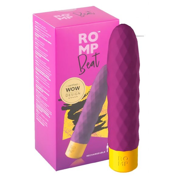 ROMP Beat - batteridriven vattentät stavvibrator (lila)