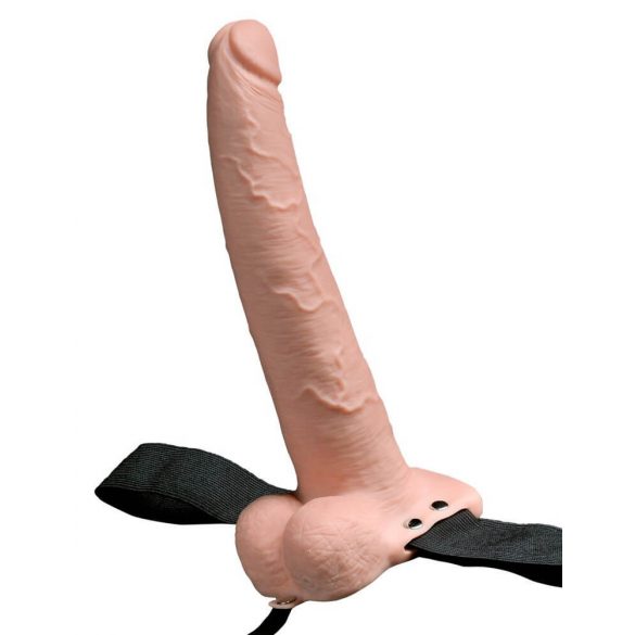 Fetish Strap-On 9 - uppladdningsbar, ihålig vibrator (naturlig)