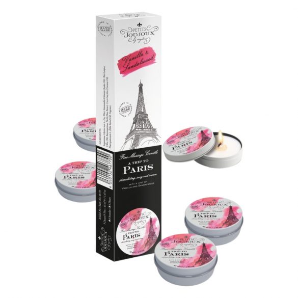 Petits Joujoux Paris - massage ljus - vanilj-sandelträ (5 x 43ml)