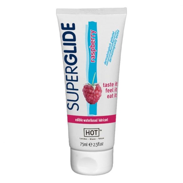 HOT Superglide Hallon - ätbar glidmedel (75ml)