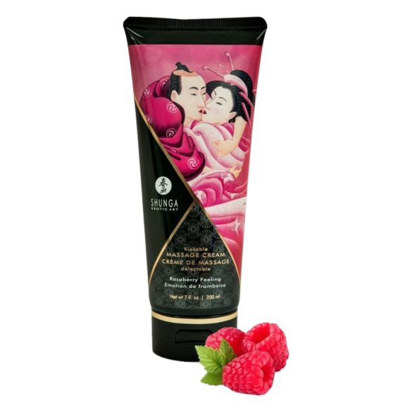 Shunga – massagekräm – hallon (200ml)