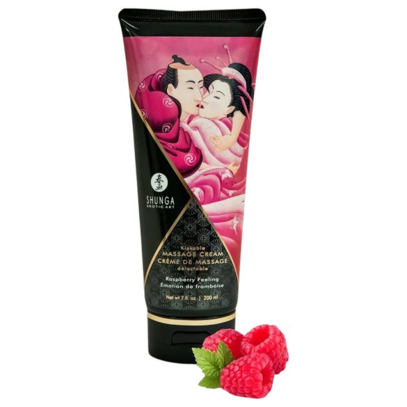 Shunga – massagekräm – hallon (200ml)