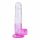 Sunfo - realistisk dildo med sugfot - 22 cm (transparent lila)