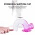 Sunfo - realistisk dildo med sugfot - 22 cm (transparent lila)