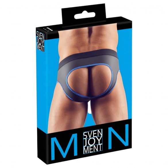 Svenjoyment - öppen jockstrap (svart-blå)